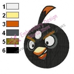 Angry Birds Ready for Boom Embroidery Design 02